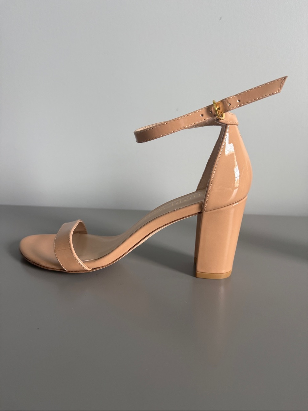 Stuart Weitzman Nearlynude Block Heel Sandals – Brand New in Box - Picture 5 of 12